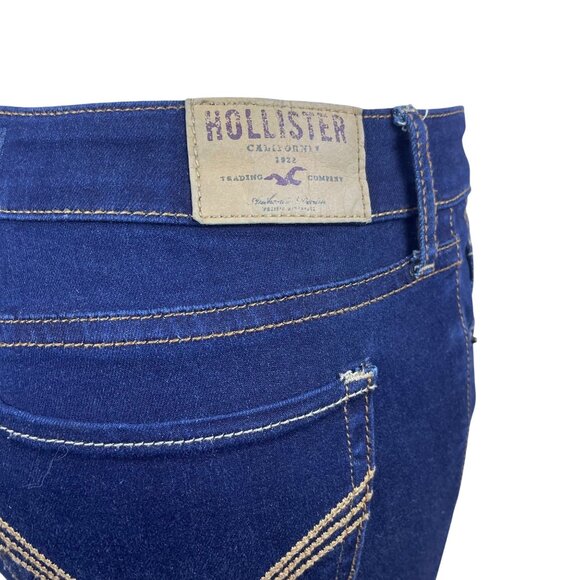Hollister Women’s Dark Wash Denim Skinny Jeans Stretch Size 5S W27 L31 - Picture 6 of 9